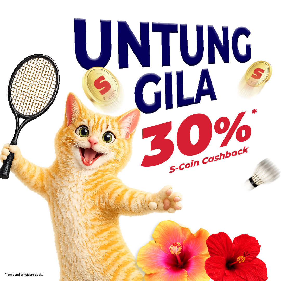 Untung Gila 30% S-Coin Cashback