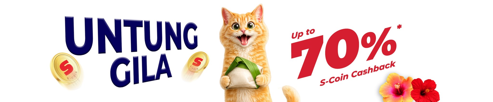 Untung Gila up to 70% S-coin Cashback
