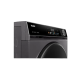 Digital washing machine control panel with wash programmes and rotary dial
