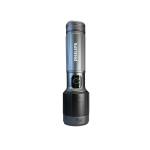 Philips 2200 mAh Aircraft Aluminium Alloy Long Range Zoom LED Rechargeable Flashlight - Front View