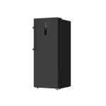Black freezer with front digital control panel