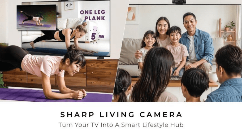 SHARP 4TC75JJ5000X Google TV with Living Camera smart lifestyle hub feature
