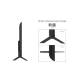 Sharp AQUOS 4K TV slim side profile with simple noiseless stand design