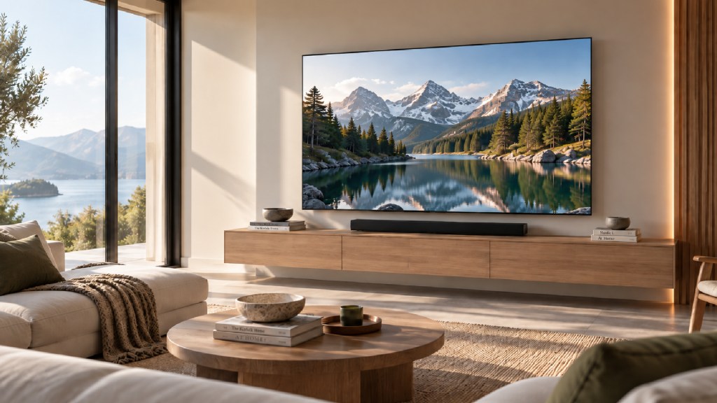 Modern living room with a TV for a better viewing experience