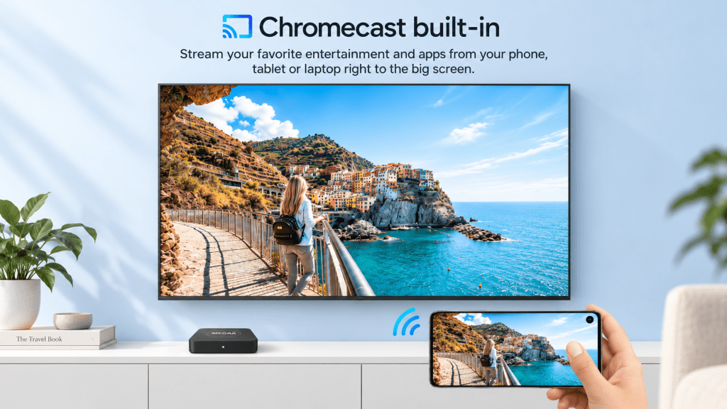 Megra Smart TV Dolby Vision comparison showing enhanced brightness and detail for gaming