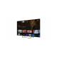 50" 4K Google TV in black – angled front and side view