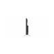 50" 4K Google TV in black – slim side profile view with stand