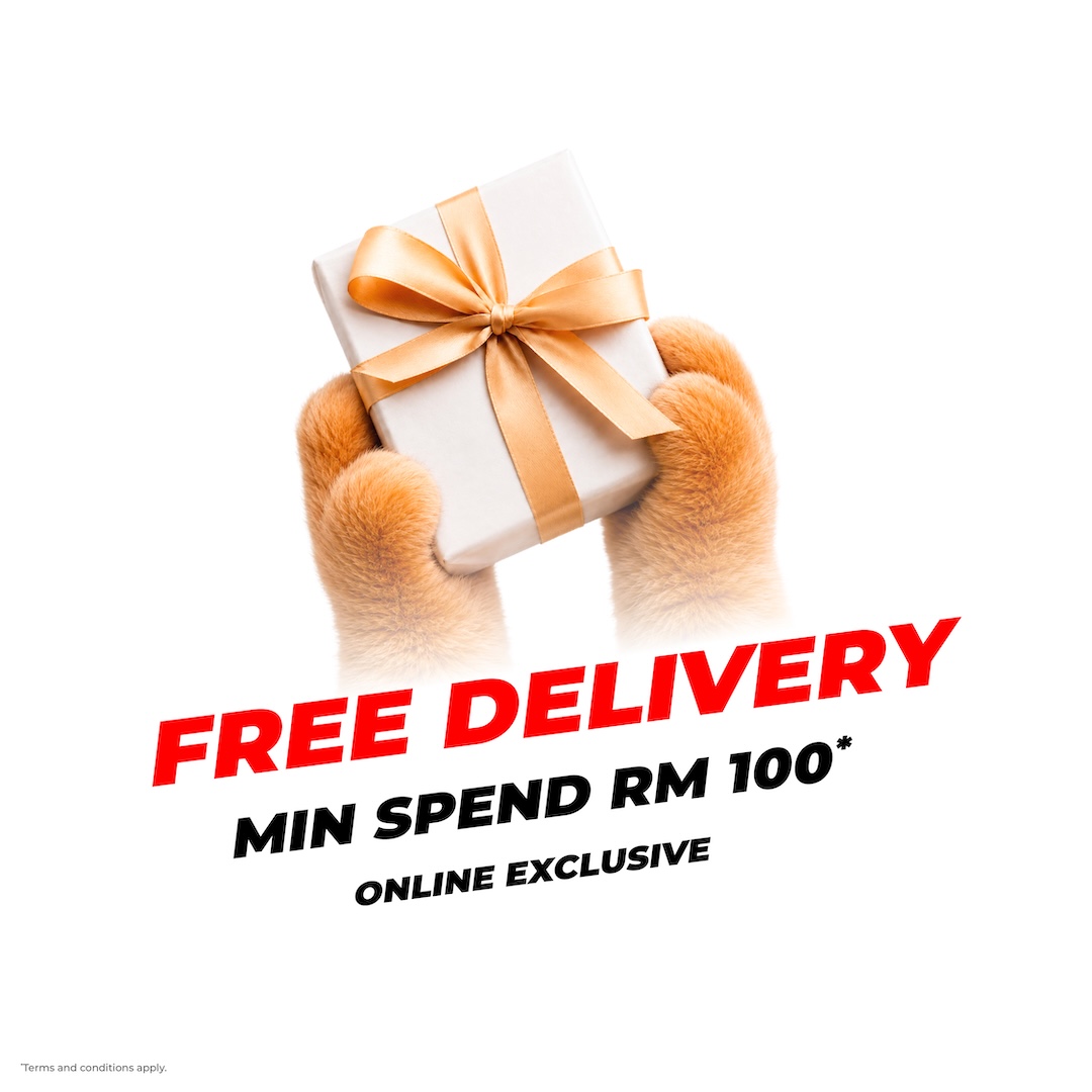 Free Delivery min spend RM100*
