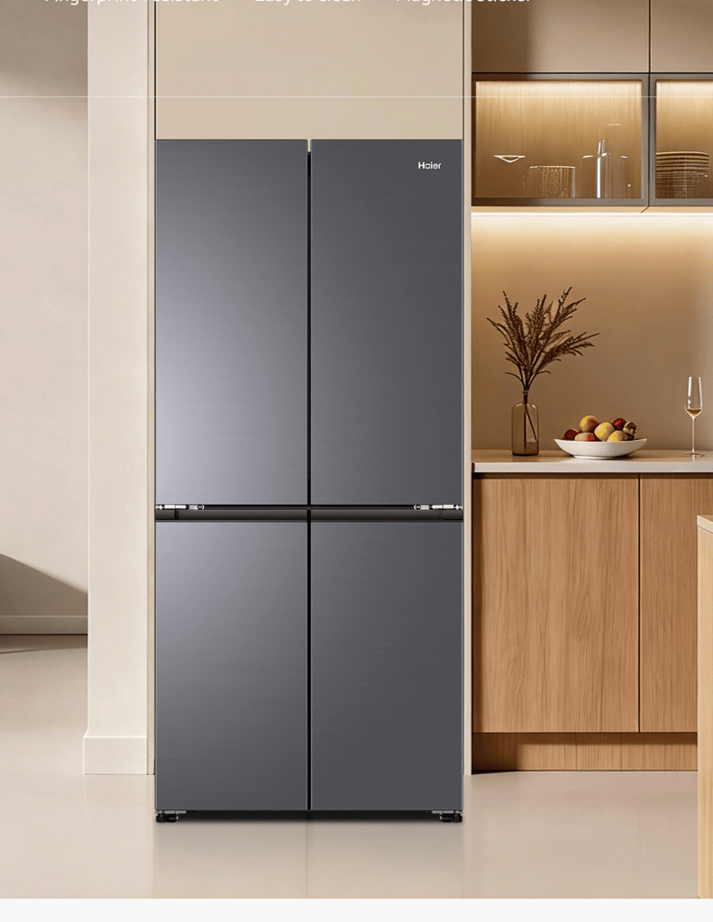 Close up of Haier 610L Multidoor Refrigerator