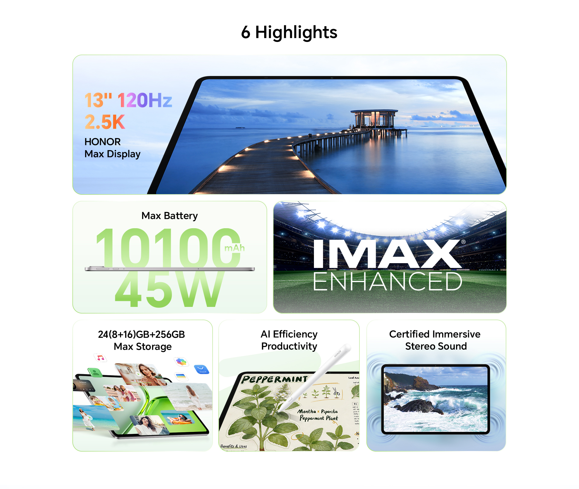 6 highlights including 13-inch display and 10100mAh battery