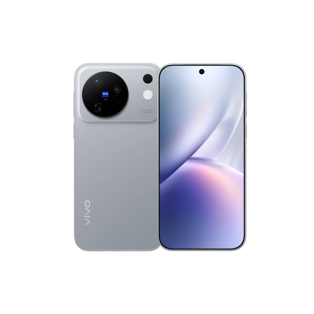 vivo X500 Starry Gray- front & back view