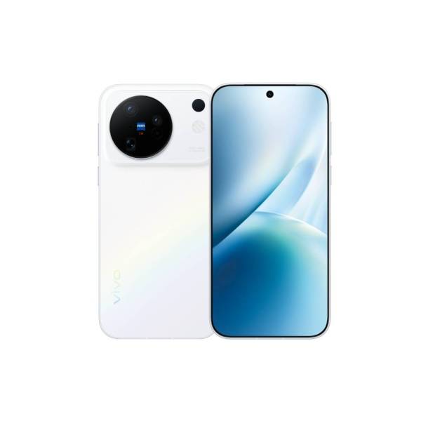 vivo X500 Sunny White- front & back view