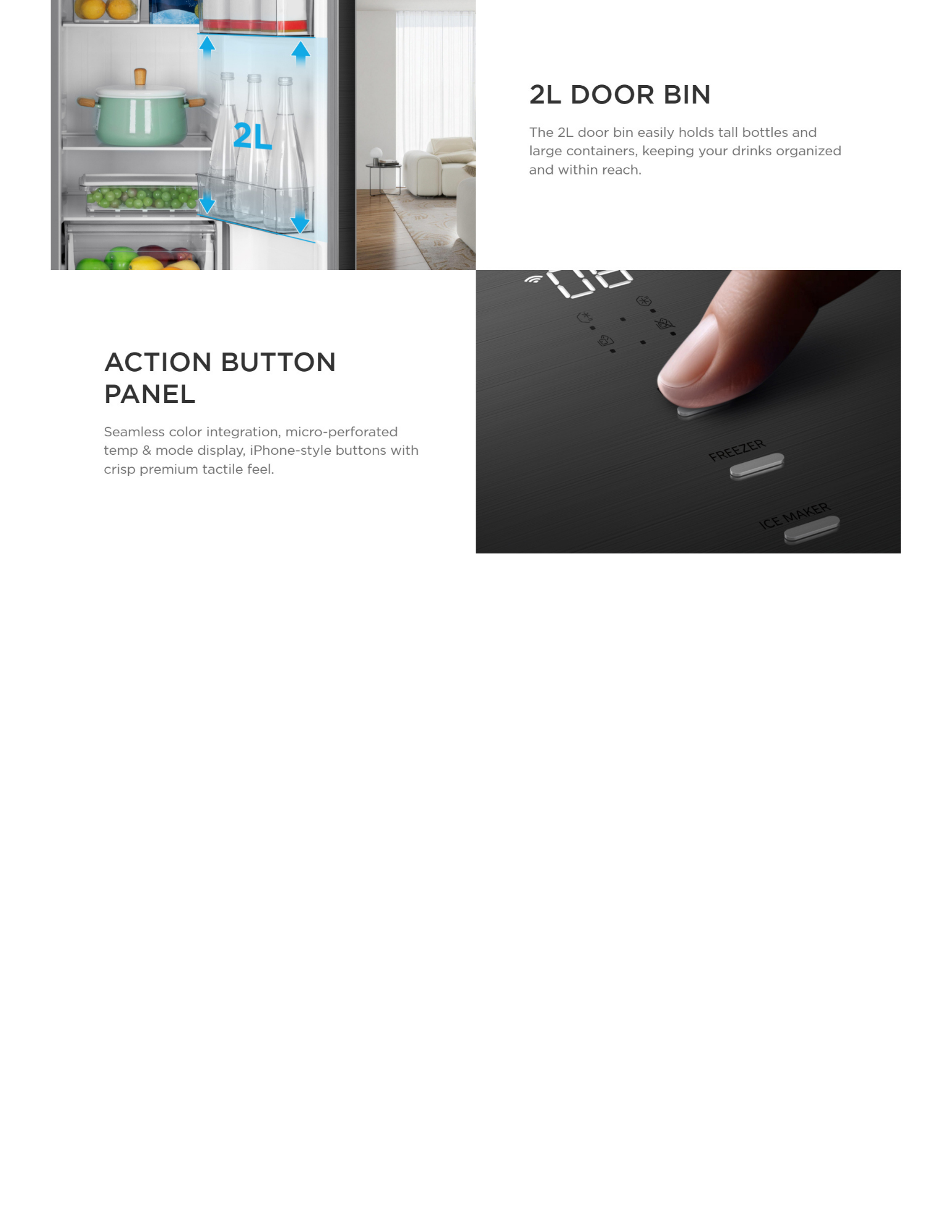 Midea 560L Side By Side Refrigerator